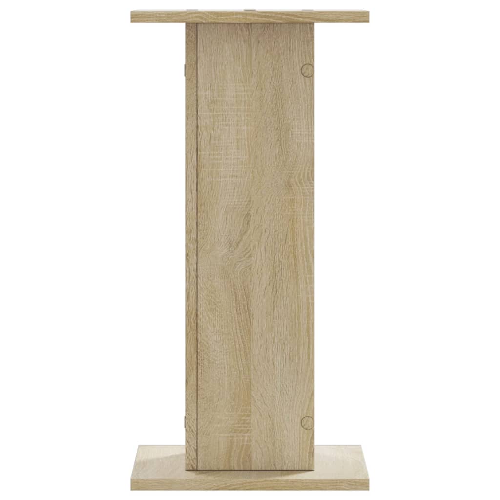 vidaXL Speaker Stands 2 pcs Sonoma Oak 30x30x60 cm Engineered Wood