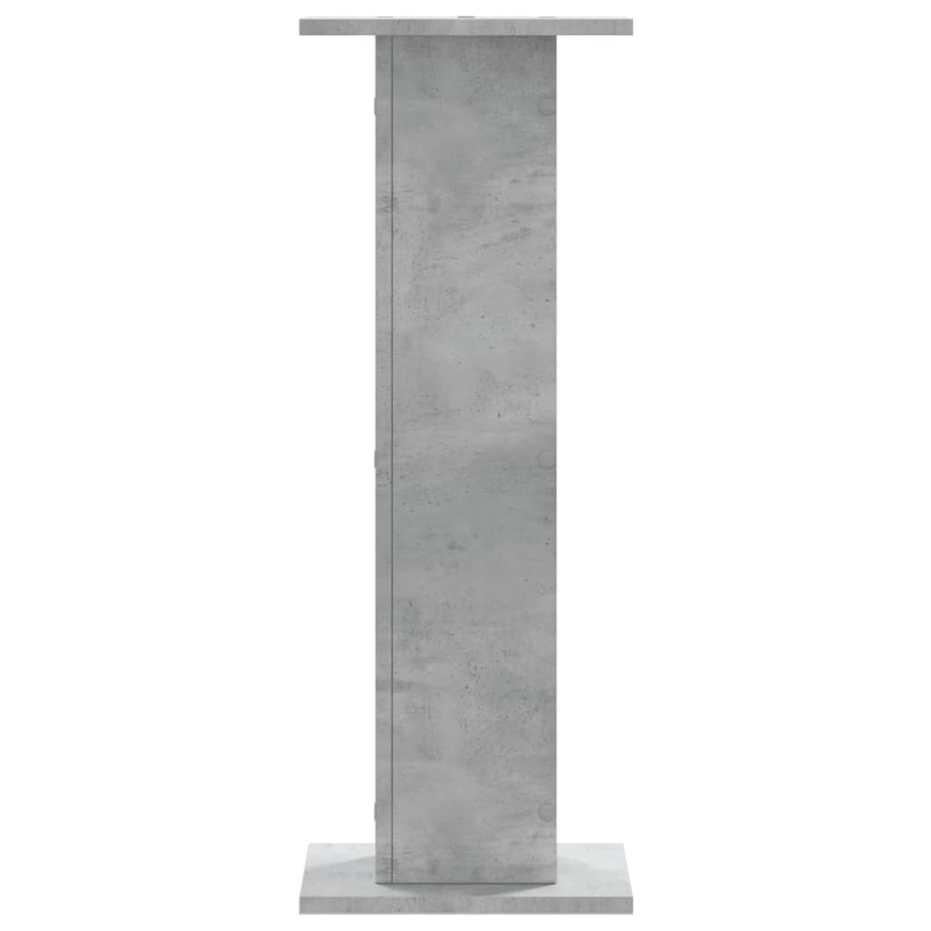 vidaXL Speaker Stands 2 pcs Concrete Grey 30x30x80 cm Engineered Wood