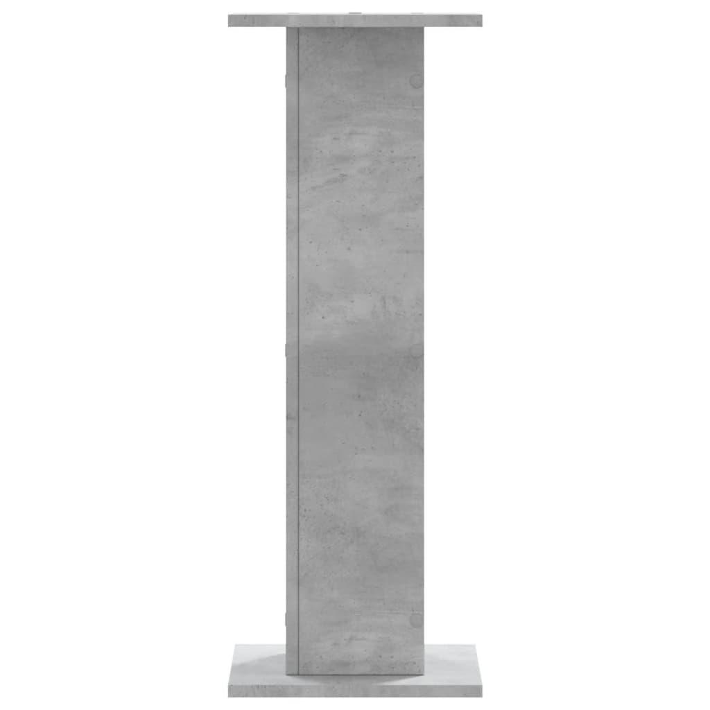 vidaXL Speaker Stands 2 pcs Concrete Grey 30x30x80 cm Engineered Wood