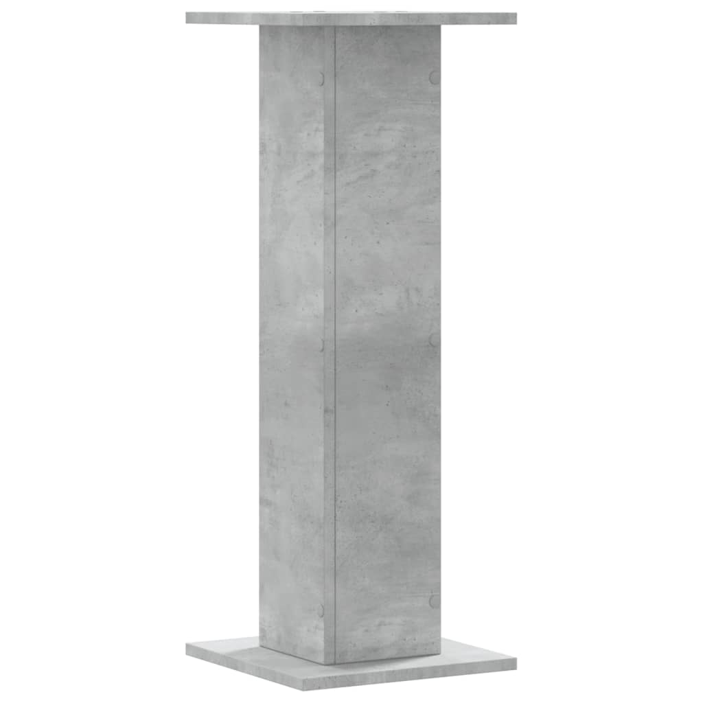 vidaXL Speaker Stands 2 pcs Concrete Grey 30x30x80 cm Engineered Wood