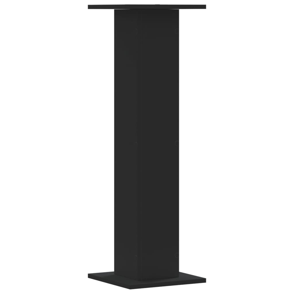 vidaXL Speaker Stands 2 pcs Black 30x30x95 cm Engineered Wood