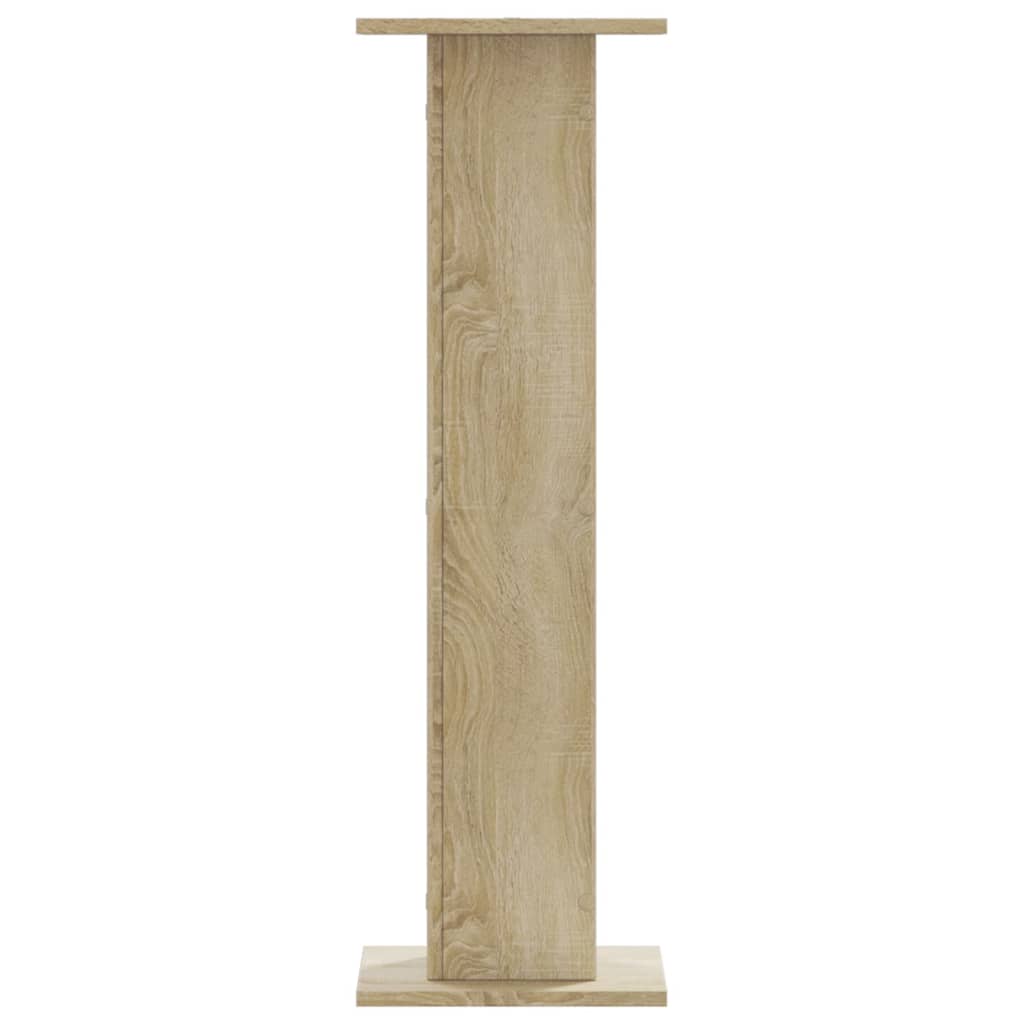 vidaXL Speaker Stands 2 pcs Sonoma Oak 30x30x95 cm Engineered Wood