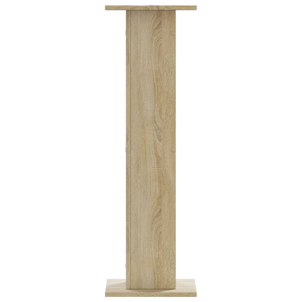 vidaXL Speaker Stands 2 pcs Sonoma Oak 30x30x95 cm Engineered Wood