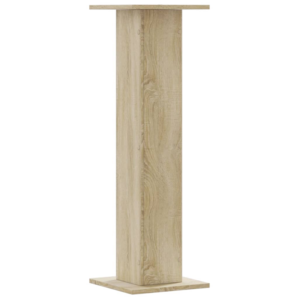 vidaXL Speaker Stands 2 pcs Sonoma Oak 30x30x95 cm Engineered Wood