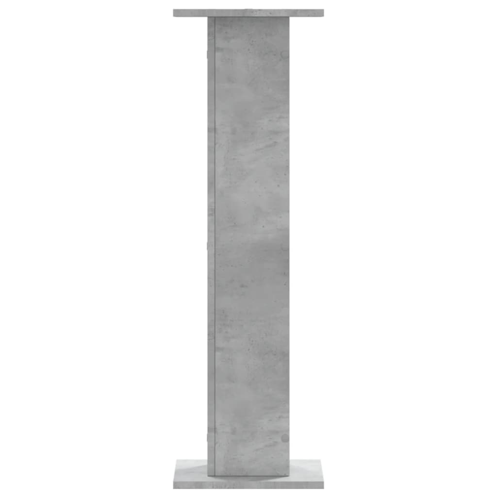 vidaXL Speaker Stands 2 pcs Concrete Grey 30x30x95 cm Engineered Wood