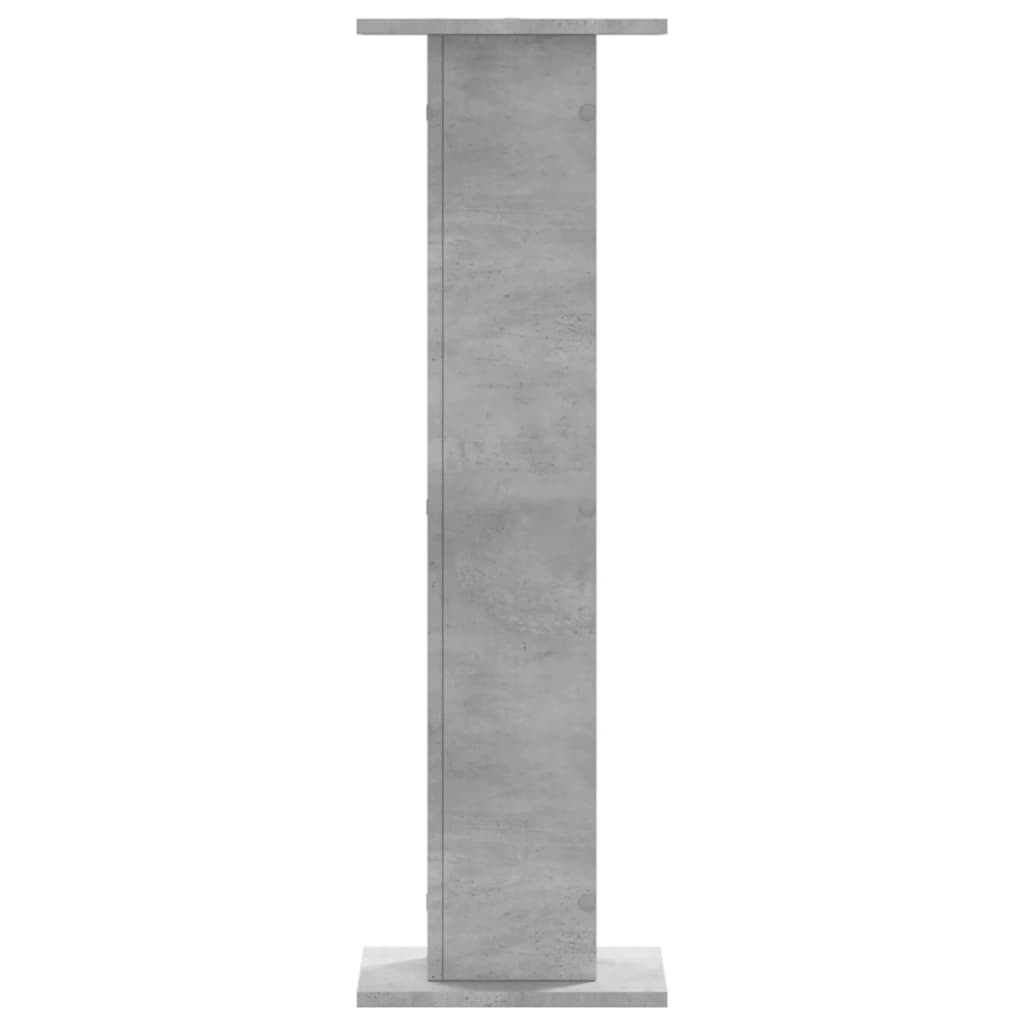 vidaXL Speaker Stands 2 pcs Concrete Grey 30x30x95 cm Engineered Wood