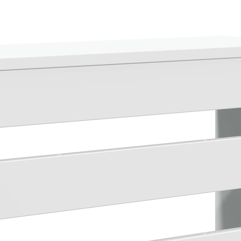 Radiator Cover White 78x20x82 cm Engineered Wood
