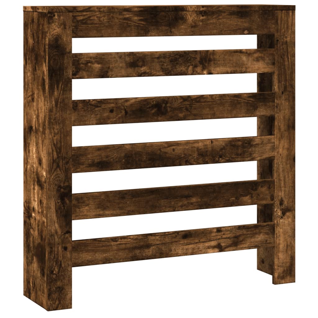 Radiator Cover Smoked Oak 78 x 20 x 82 cm Engineered Wood