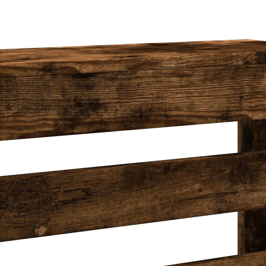 Radiator Cover Smoked Oak 78 x 20 x 82 cm Engineered Wood
