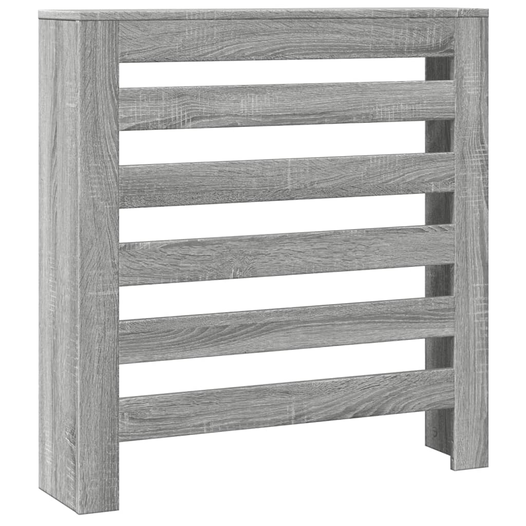 Radiator Cover Grey Sonoma 78x20x82 cm Engineered Wood