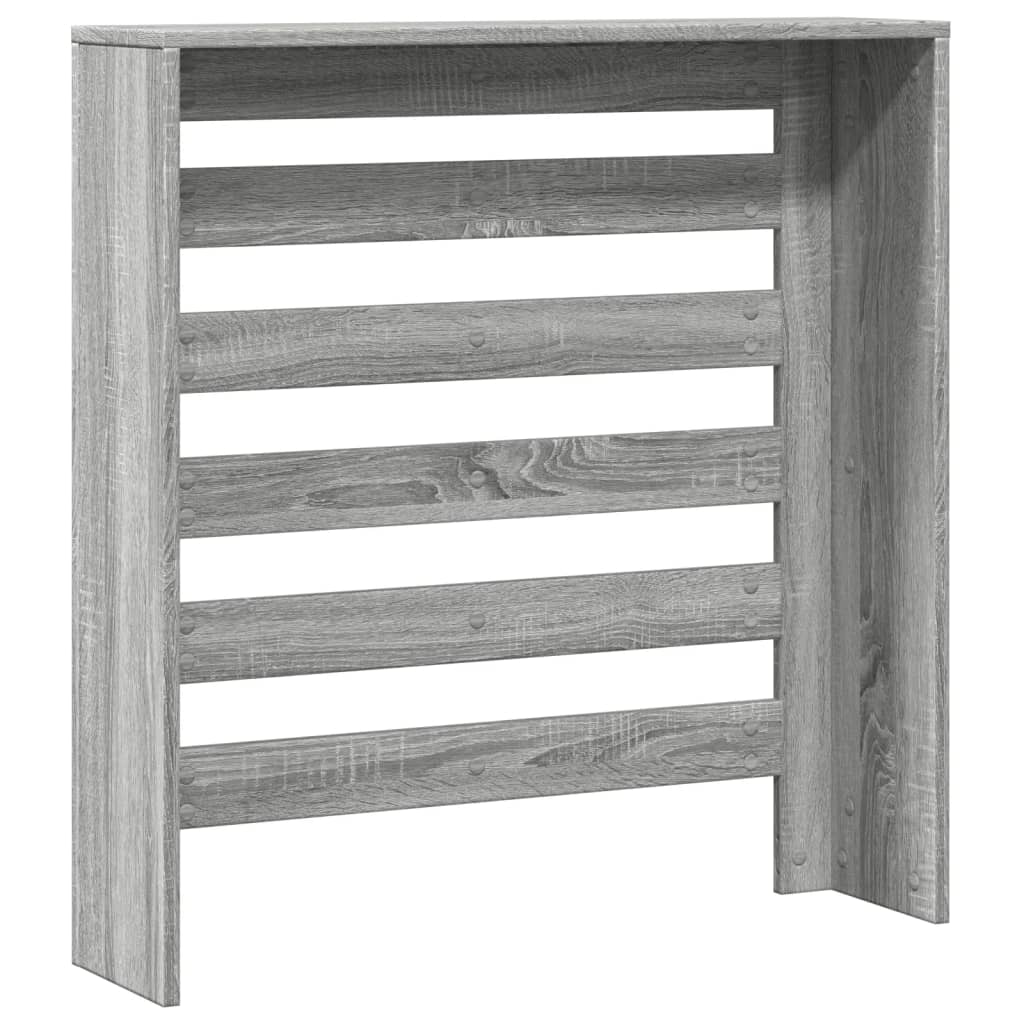 Radiator Cover Grey Sonoma 78x20x82 cm Engineered Wood