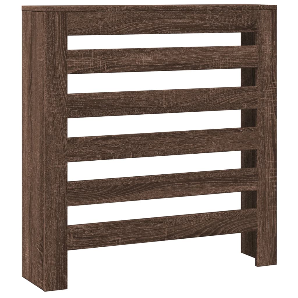 Radiator Cover Brown Oak 78x20x82 cm Engineered Wood