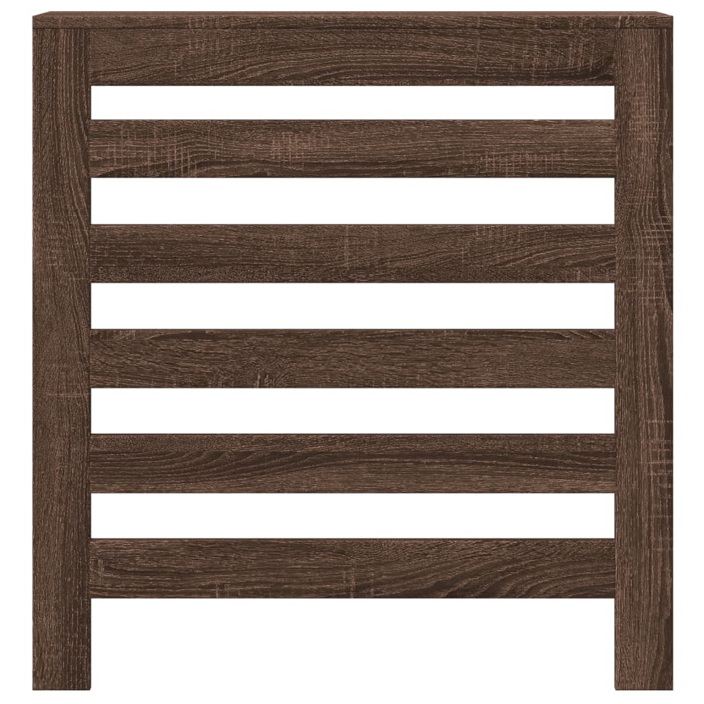 Radiator Cover Brown Oak 78x20x82 cm Engineered Wood