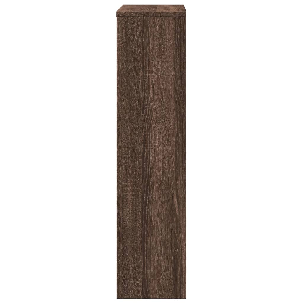 Radiator Cover Brown Oak 78x20x82 cm Engineered Wood