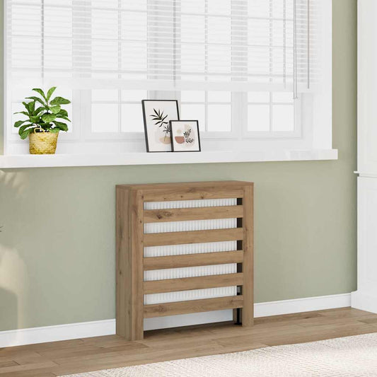 Radiator Cover Artisian Oak 78x20x82 cm Engineered Wood