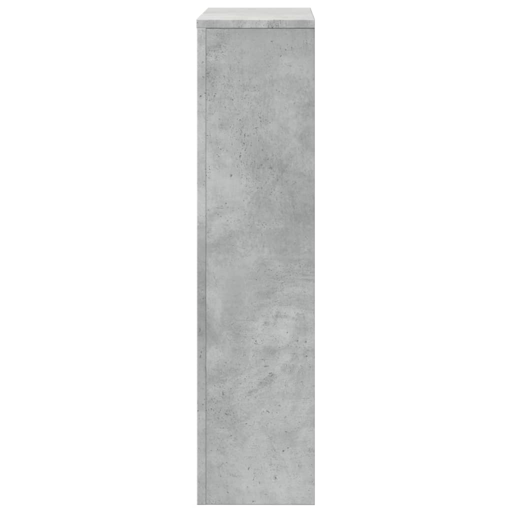 Radiator Cover Concrete Grey 104x20x82 cm Engineered Wood