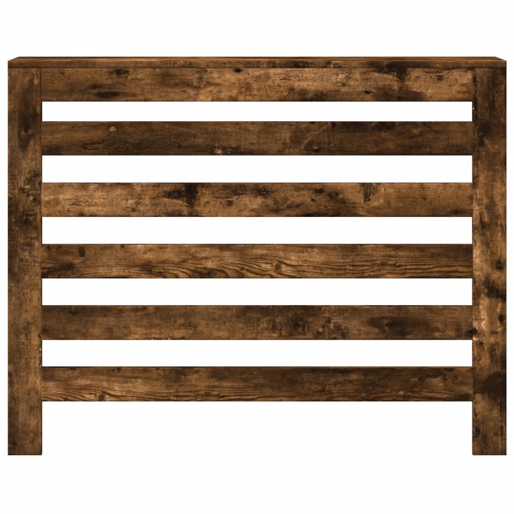 Radiator Cover Smoked Oak 104x20x82 cm Engineered Wood