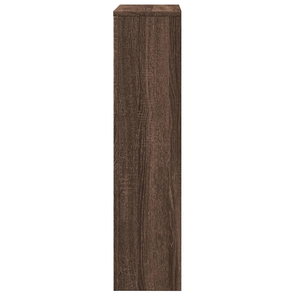 Radiator Cover Brown Oak 104x20x82 cm Engineered Wood