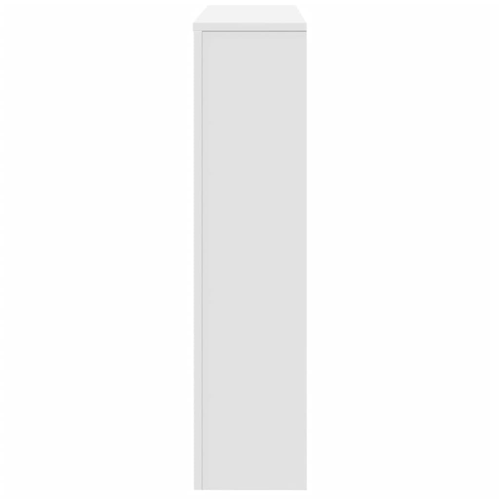 Radiator Cover White 149x20x82 cm Engineered Wood