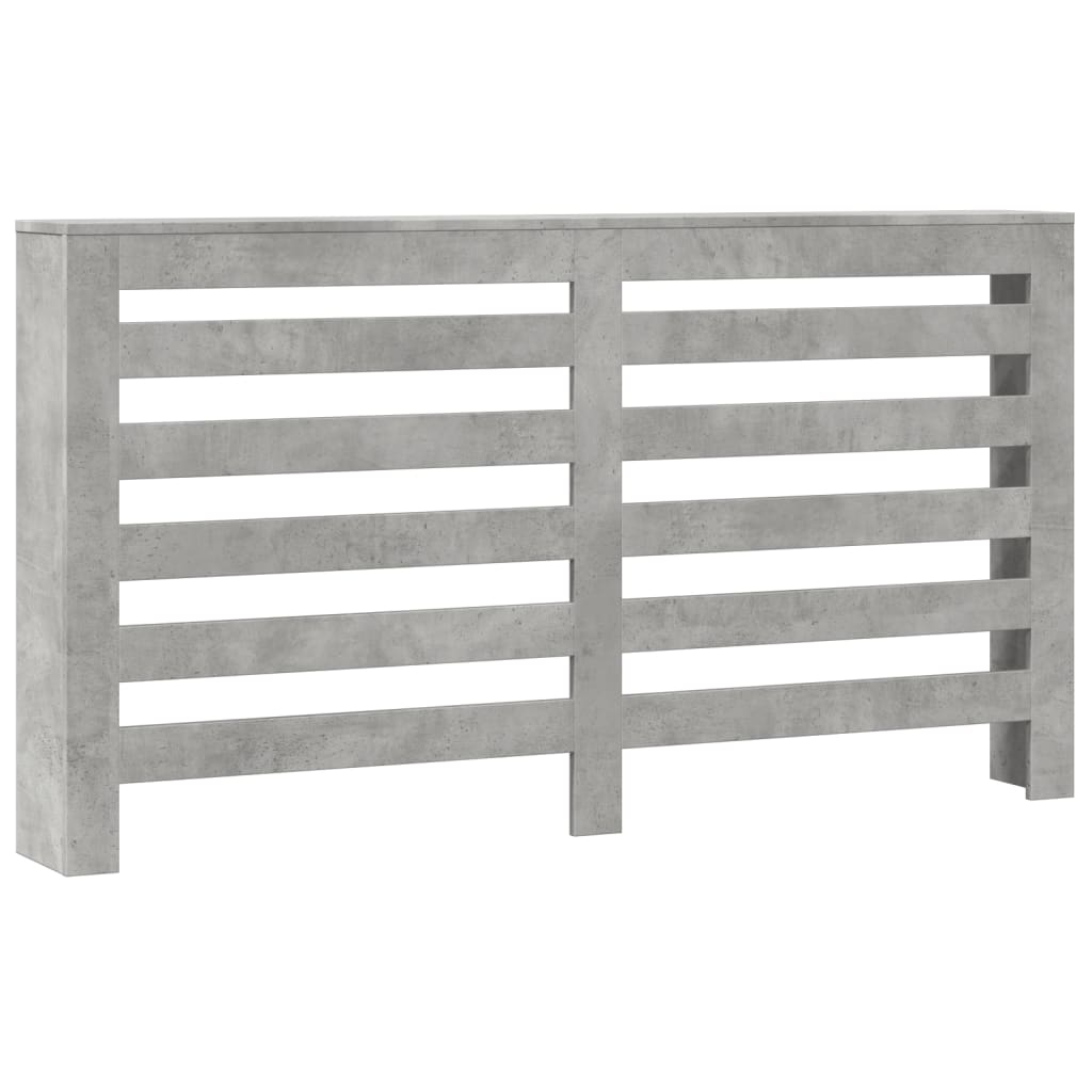 Radiator Cover Concrete Grey 149x20x82 cm Engineered Wood