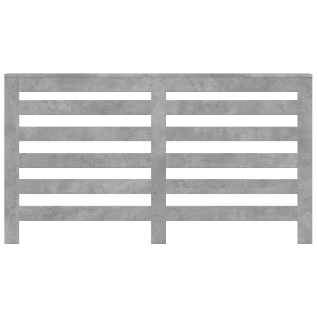 Radiator Cover Concrete Grey 149x20x82 cm Engineered Wood