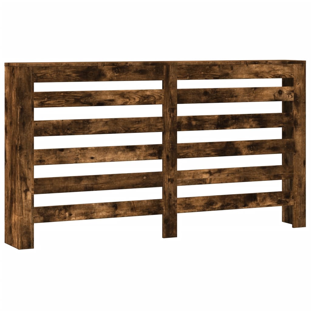 Radiator Cover Smoked Oak 149x20x82 cm Engineered Wood