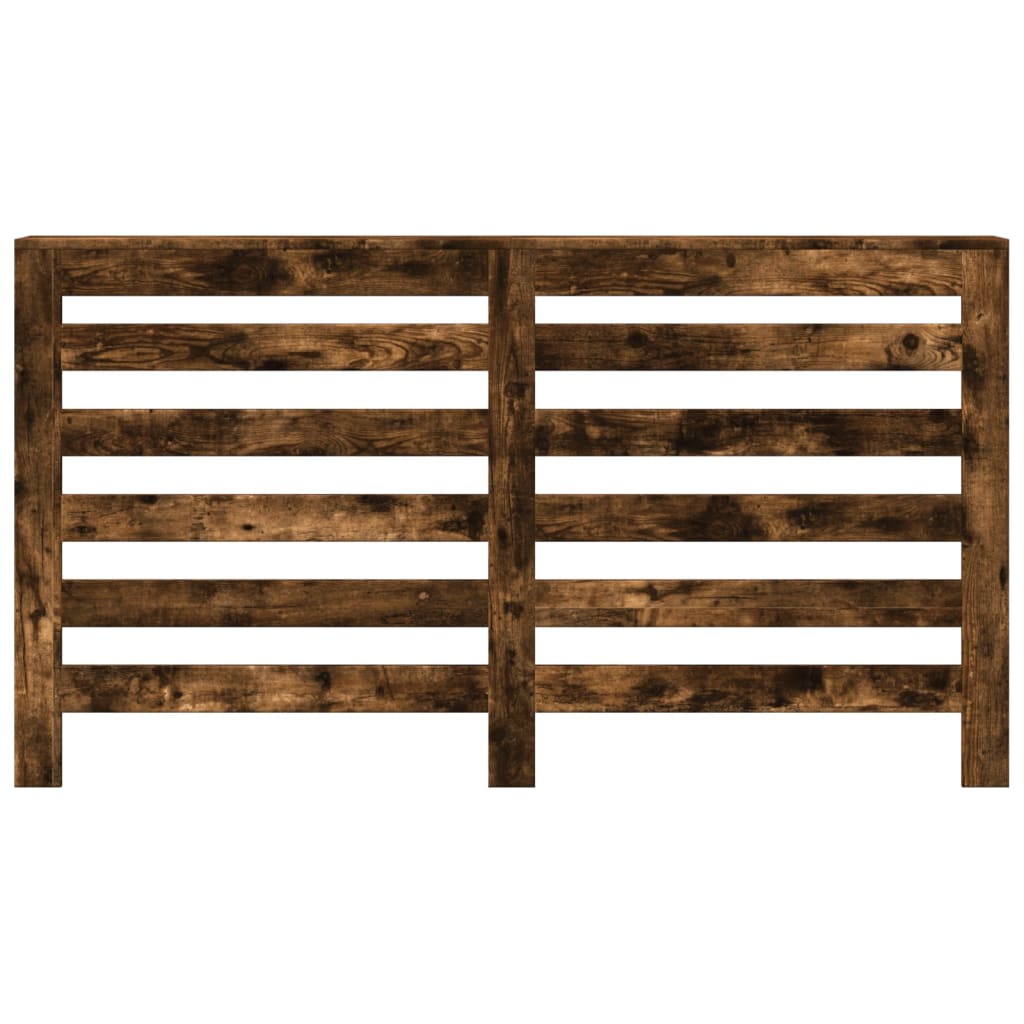 Radiator Cover Smoked Oak 149x20x82 cm Engineered Wood