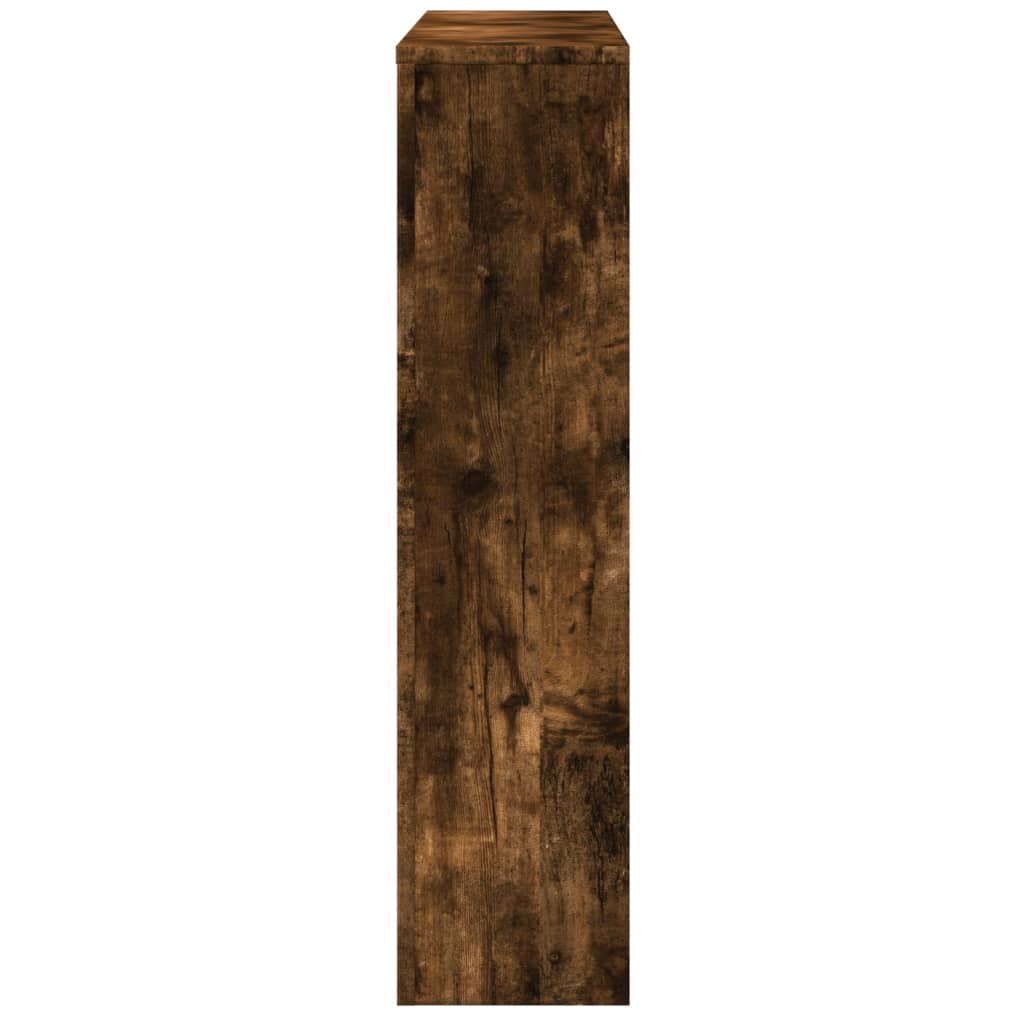 Radiator Cover Smoked Oak 149x20x82 cm Engineered Wood