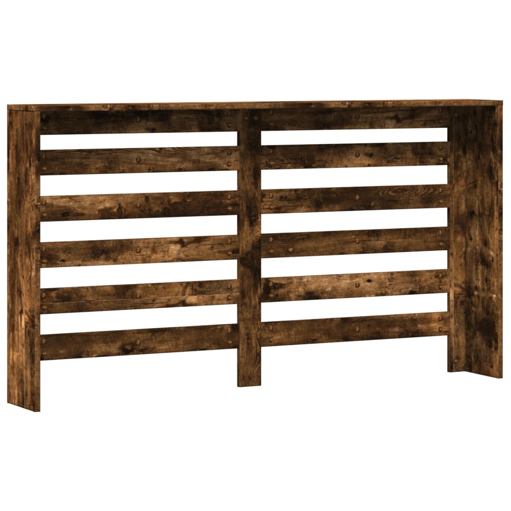 Radiator Cover Smoked Oak 149x20x82 cm Engineered Wood