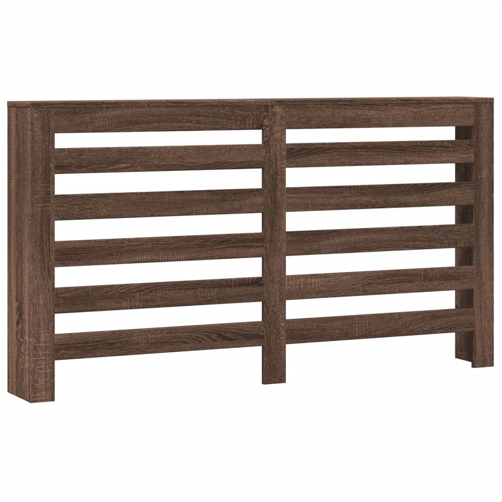Radiator Cover Brown Oak 149x20x82 cm Engineered Wood