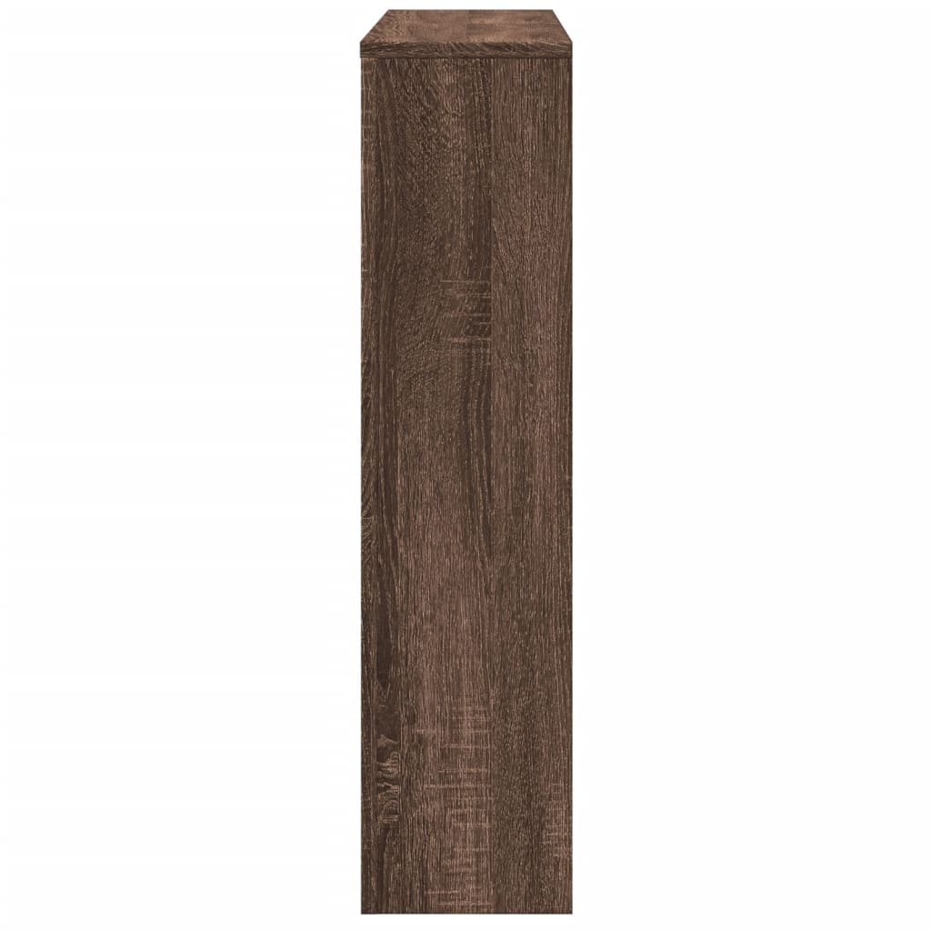 Radiator Cover Brown Oak 149x20x82 cm Engineered Wood
