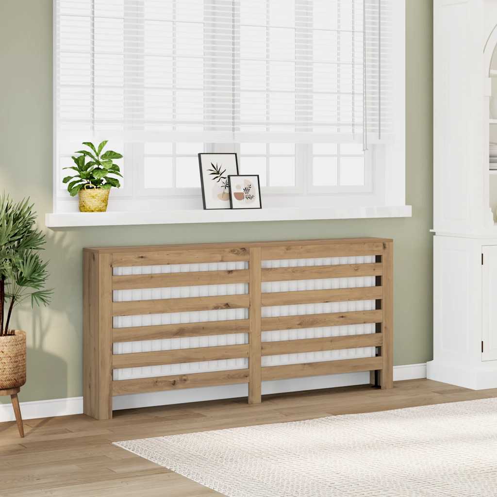 Radiator Cover Artisian Oak 149x20x82 cm Engineered Wood