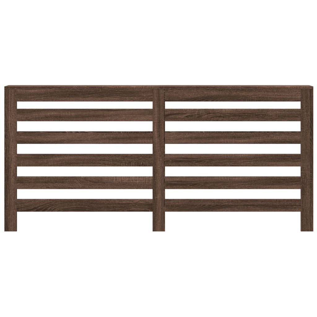 Radiator Cover Brown Oak 175x20x82 cm Engineered Wood