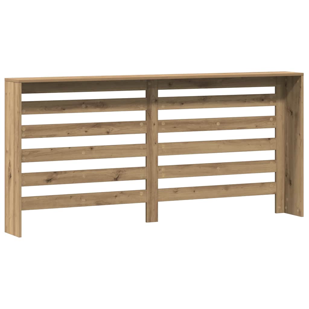 Radiator Cover Artisian Oak 175x20x82 cm Engineered Wood