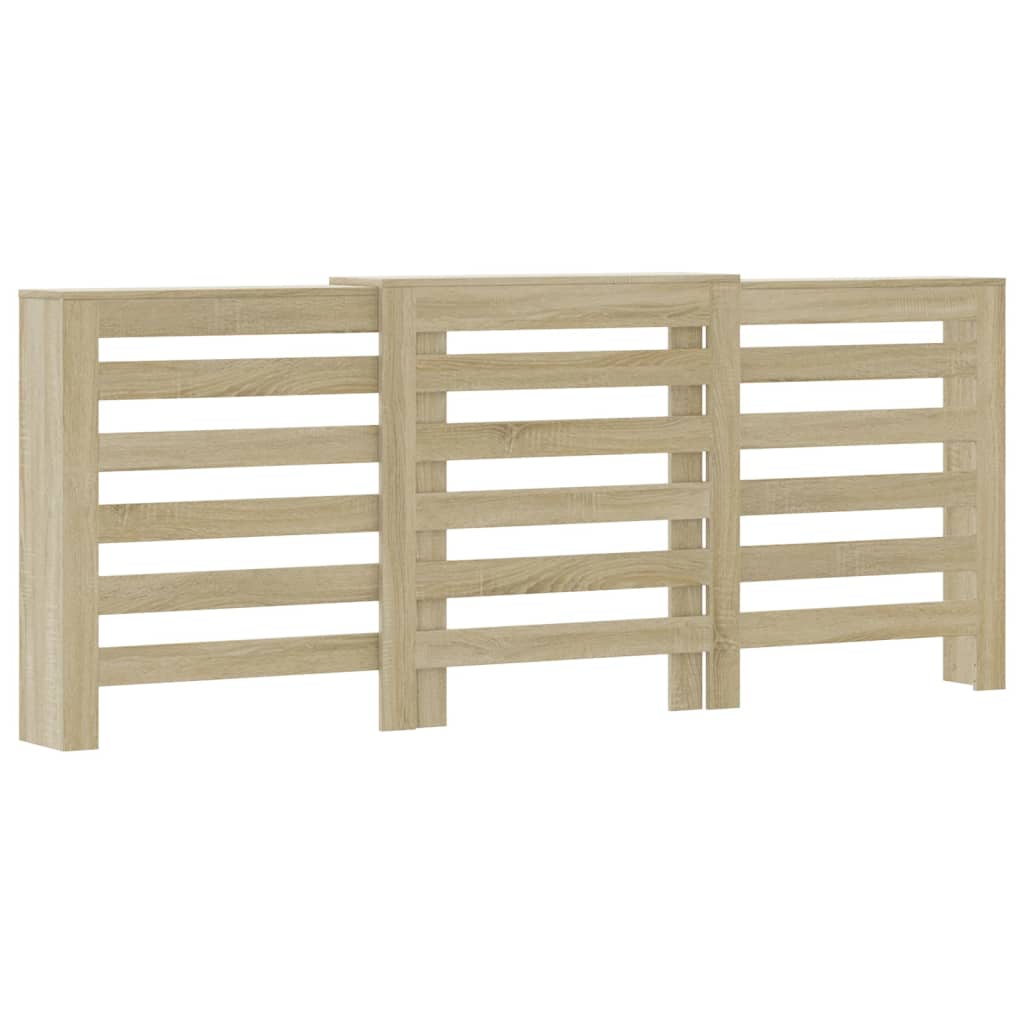 Radiator Cover Sonoma Oak 205x21.5x83.5 cm Engineered Wood