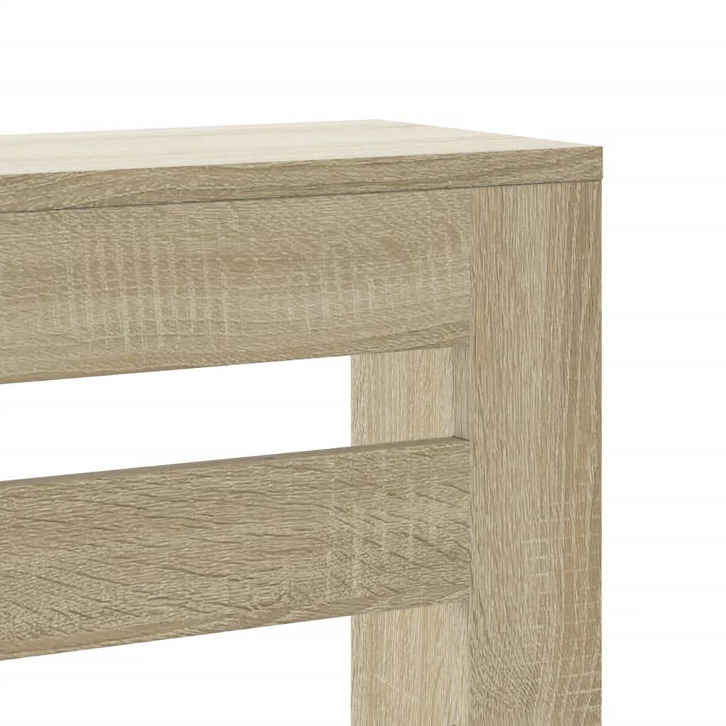 Radiator Cover Sonoma Oak 205x21.5x83.5 cm Engineered Wood