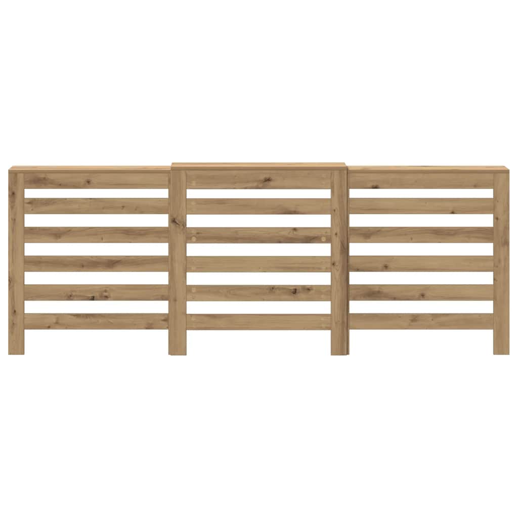 Radiator Cover Artisian Oak 205x21.5x83.5 cm Engineered Wood