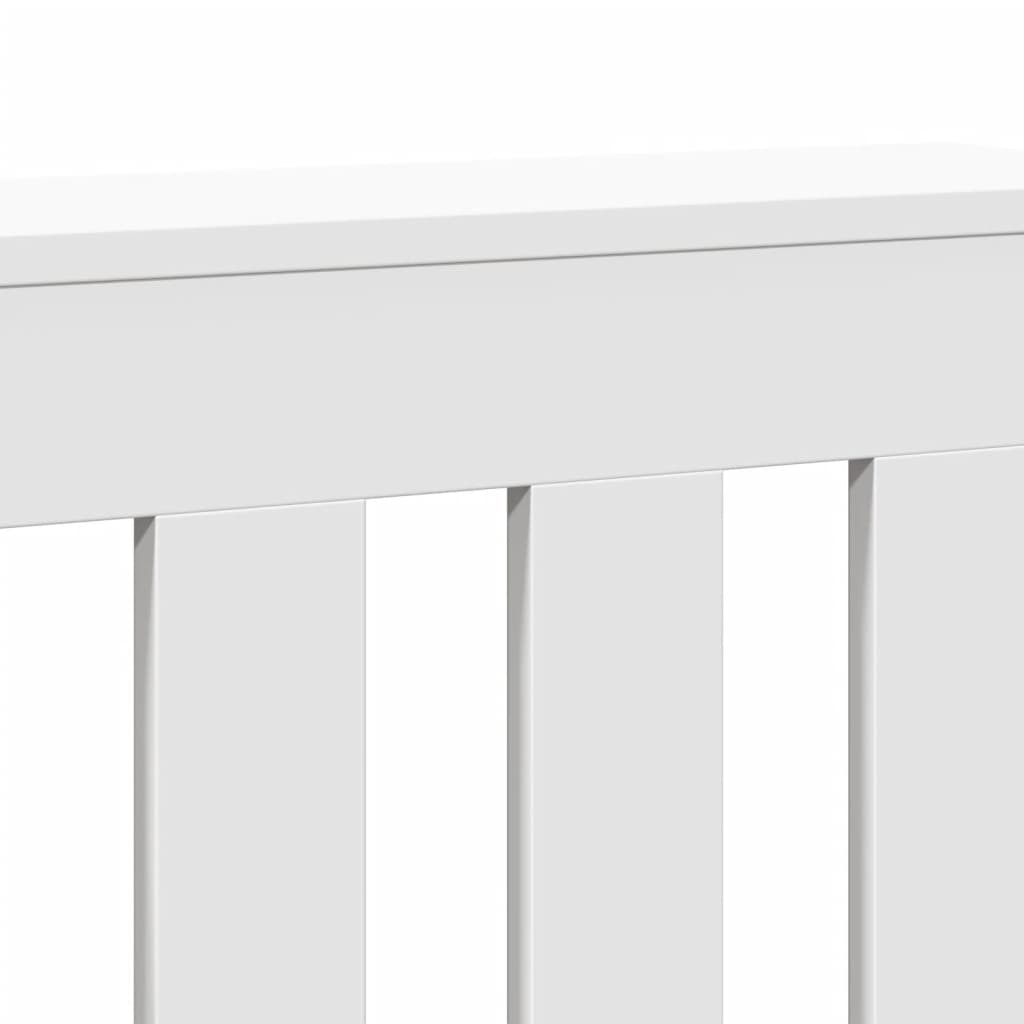 Radiator Cover White 78x20x82 cm Engineered Wood