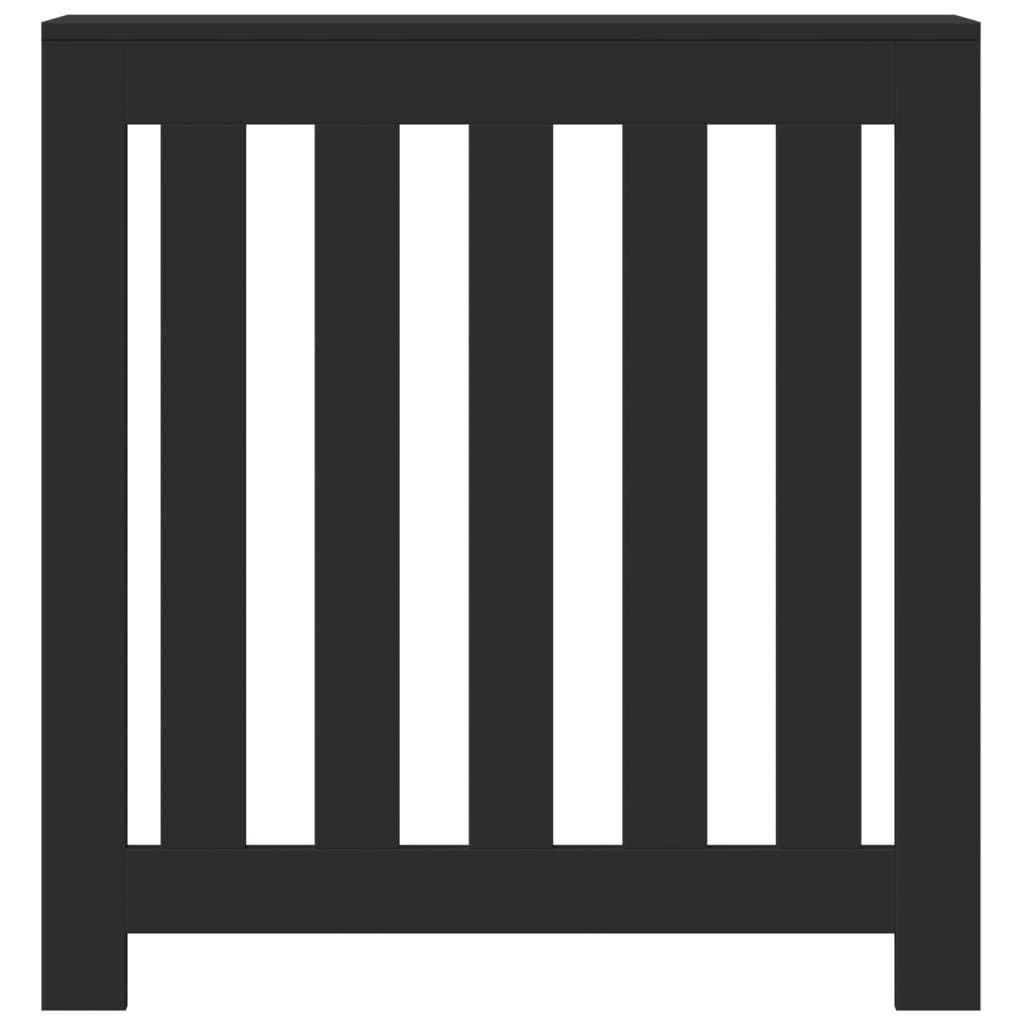 Radiator Cover Black 78x20x82 cm Engineered Wood