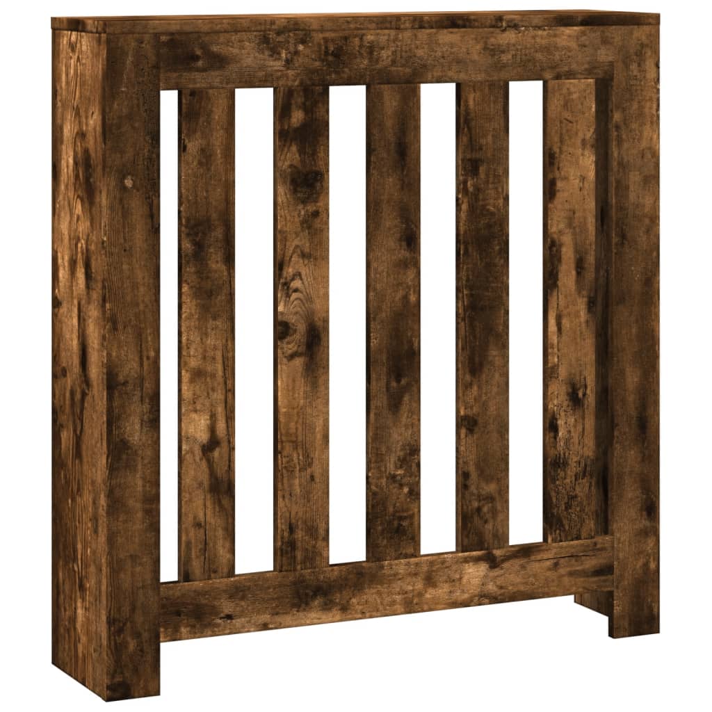 Radiator Cover Smoked Oak 78x20x82 cm Engineered Wood