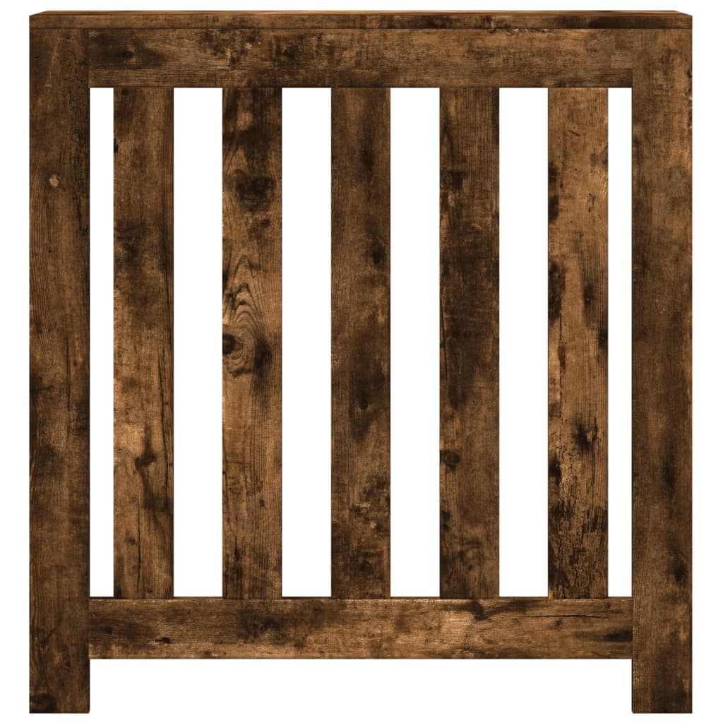 Radiator Cover Smoked Oak 78x20x82 cm Engineered Wood
