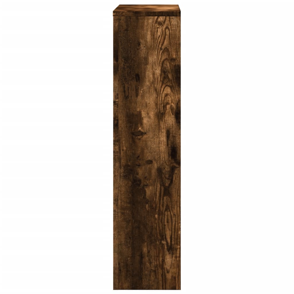 Radiator Cover Smoked Oak 78x20x82 cm Engineered Wood