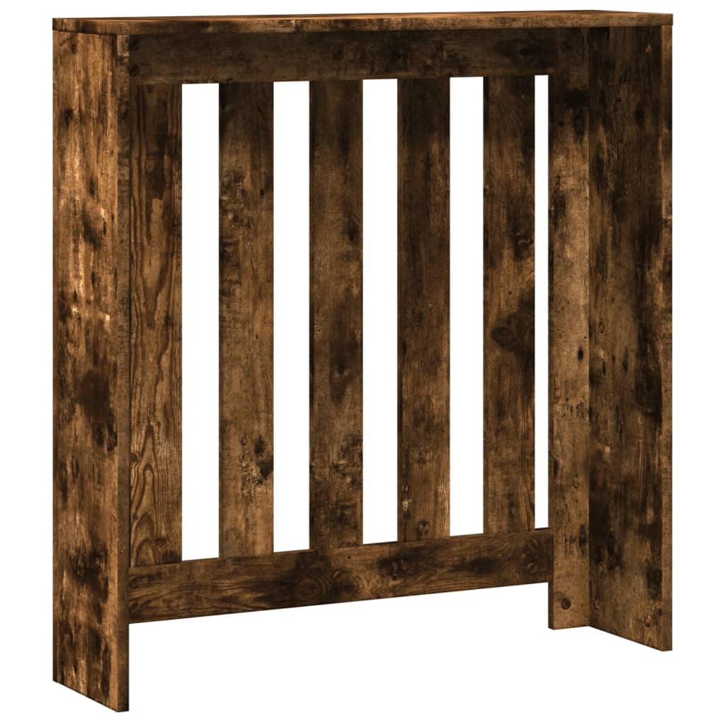 Radiator Cover Smoked Oak 78x20x82 cm Engineered Wood