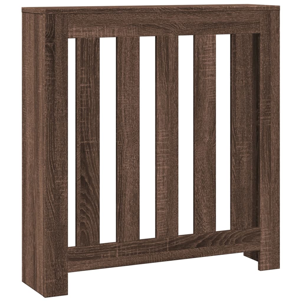Radiator Cover Brown Oak 78x20x82 cm Engineered Wood