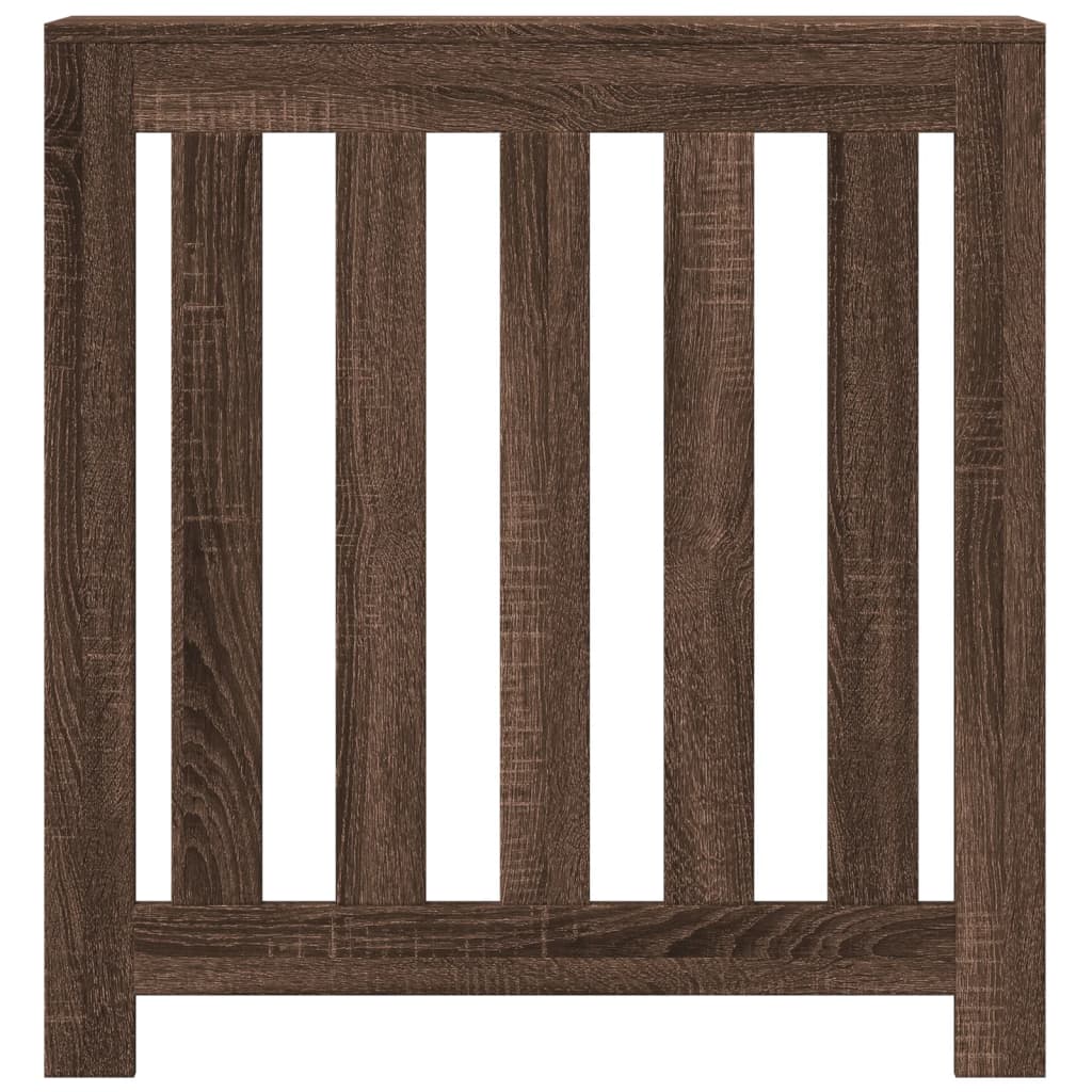 Radiator Cover Brown Oak 78x20x82 cm Engineered Wood