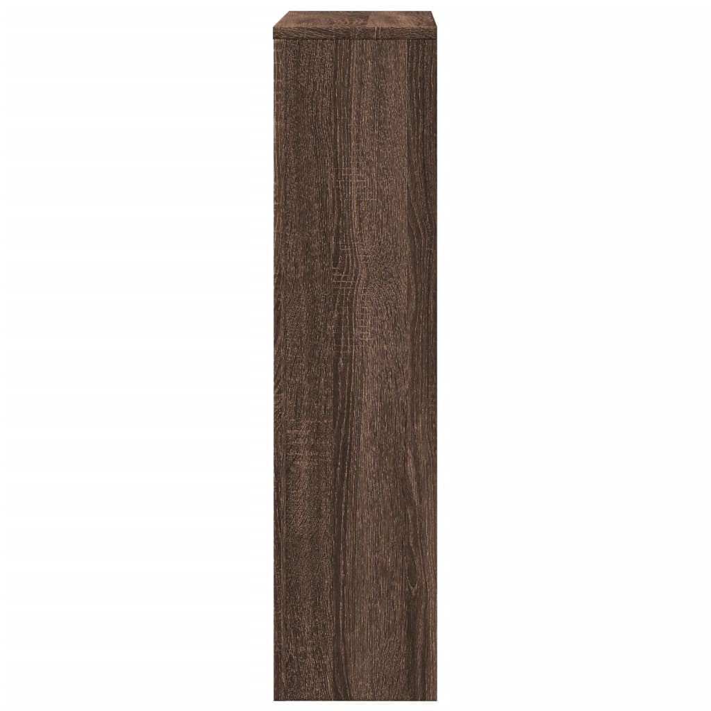 Radiator Cover Brown Oak 78x20x82 cm Engineered Wood