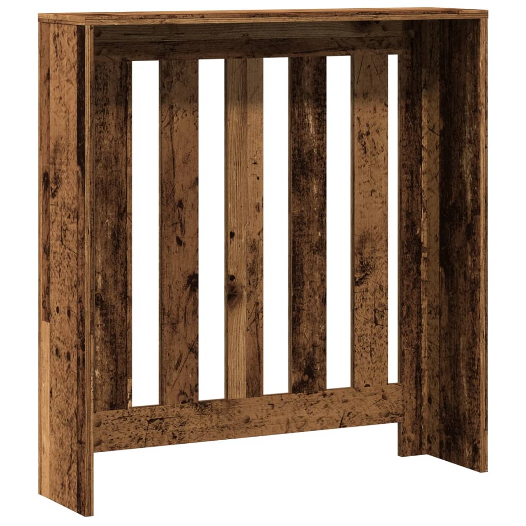 Radiator Cover Old Wood 78x20x82 cm Engineered Wood