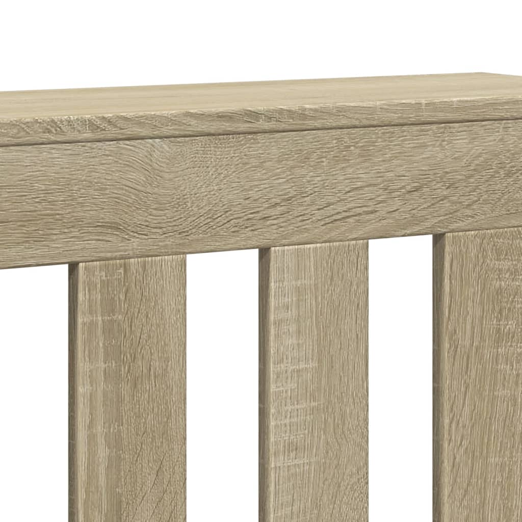 Radiator Cover Sonoma Oak 104 x 20 x 82 cm Engineered Wood
