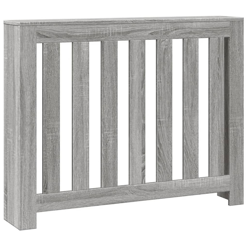 Radiator Cover Grey Sonoma 104 x 20 x 82 cm Engineered Wood
