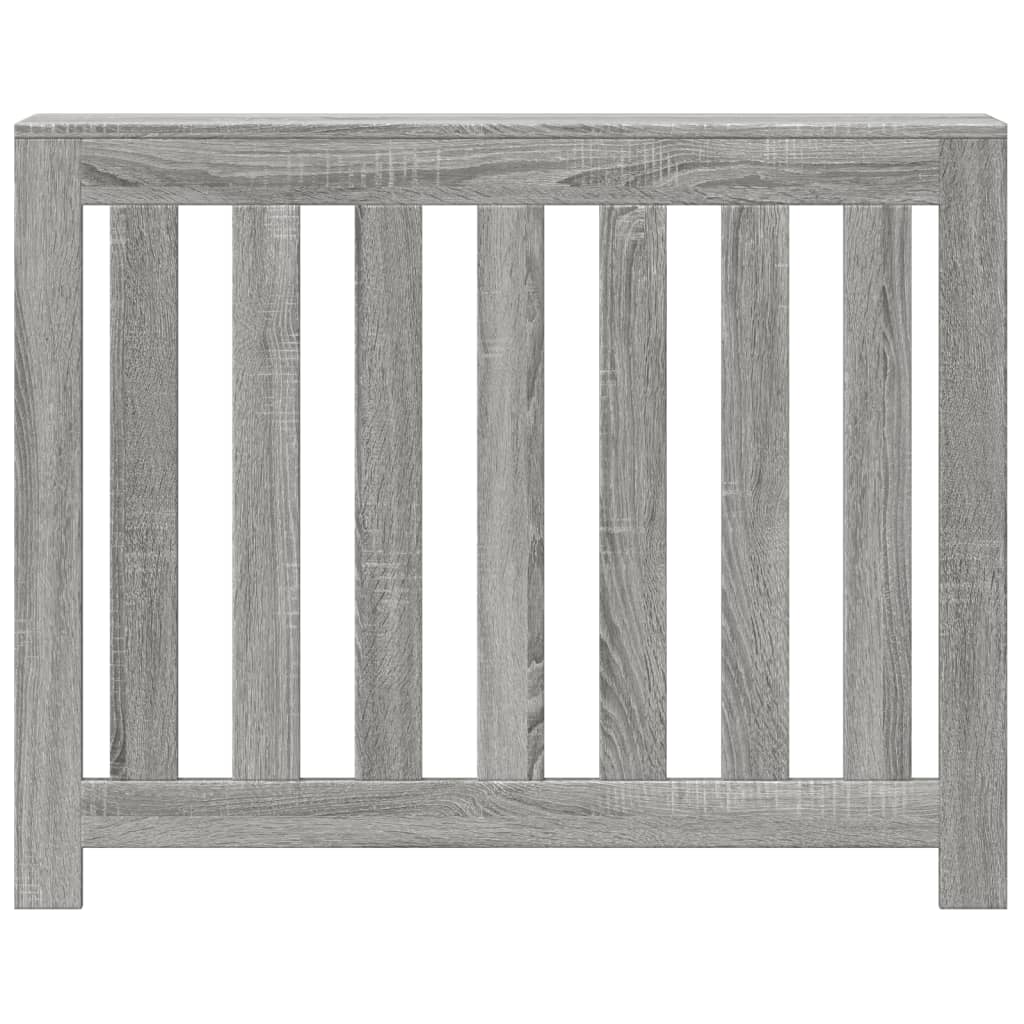 Radiator Cover Grey Sonoma 104 x 20 x 82 cm Engineered Wood